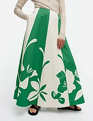 Marimekko - RÖNSY NOKTURNO - skirts - green, off-white - 0
