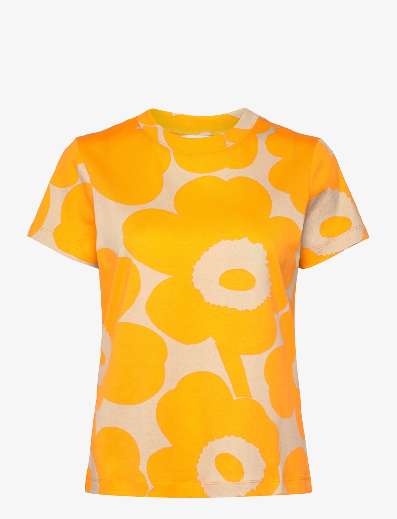 Marimekko - HELEYS UNIKKO - t-shirt & tops - orange, beige - 1