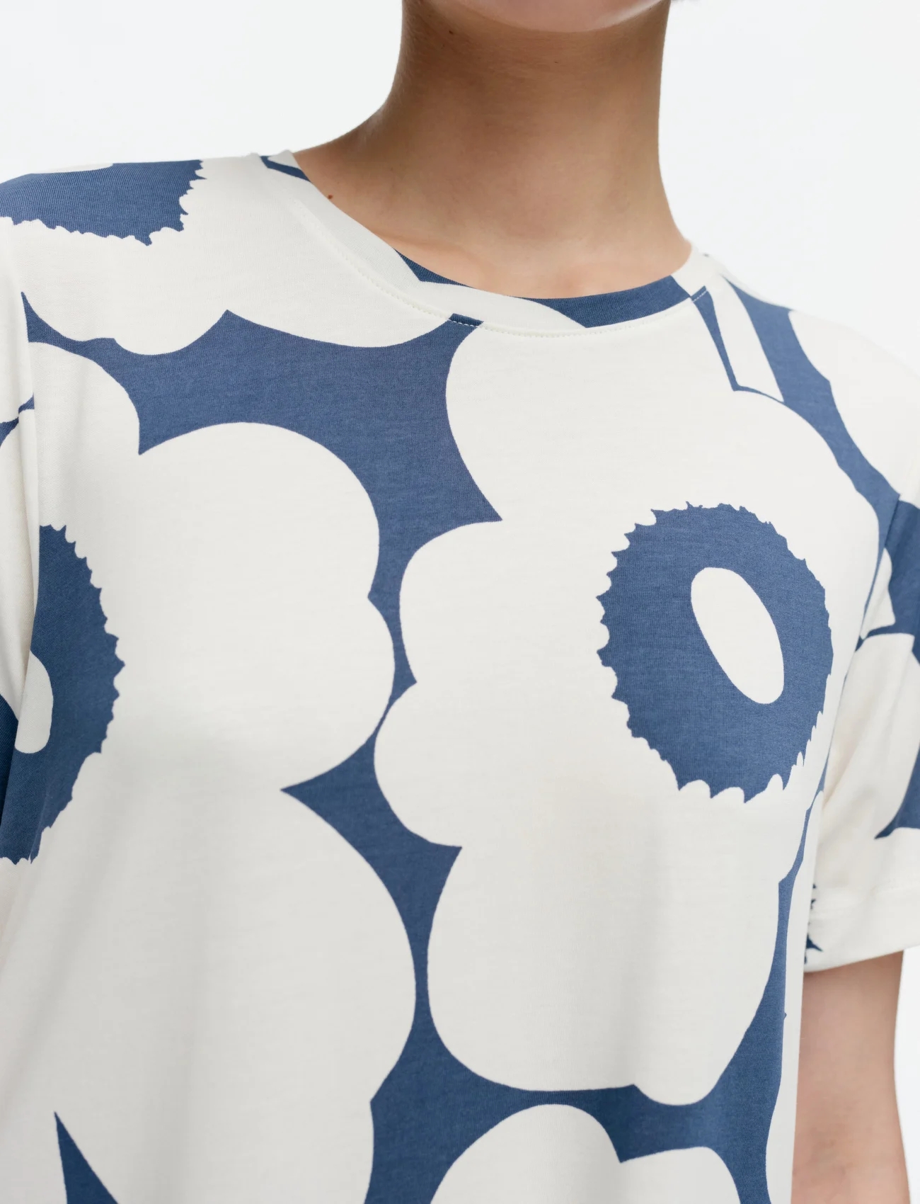 Marimekko - PISTEINEN UNIKKO - summer dresses - off-white, blue - 0