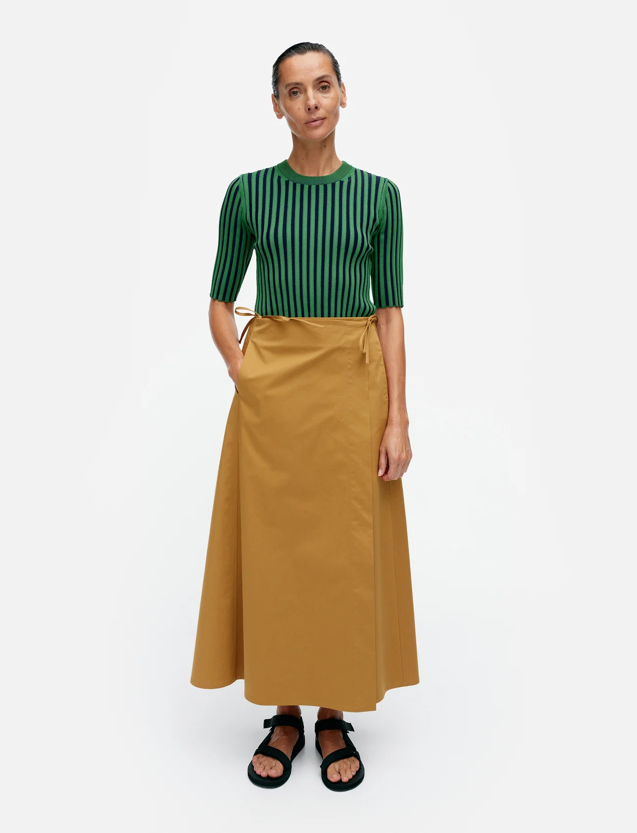 Marimekko - RAATE SOLID - wrap skirts - brown - 0