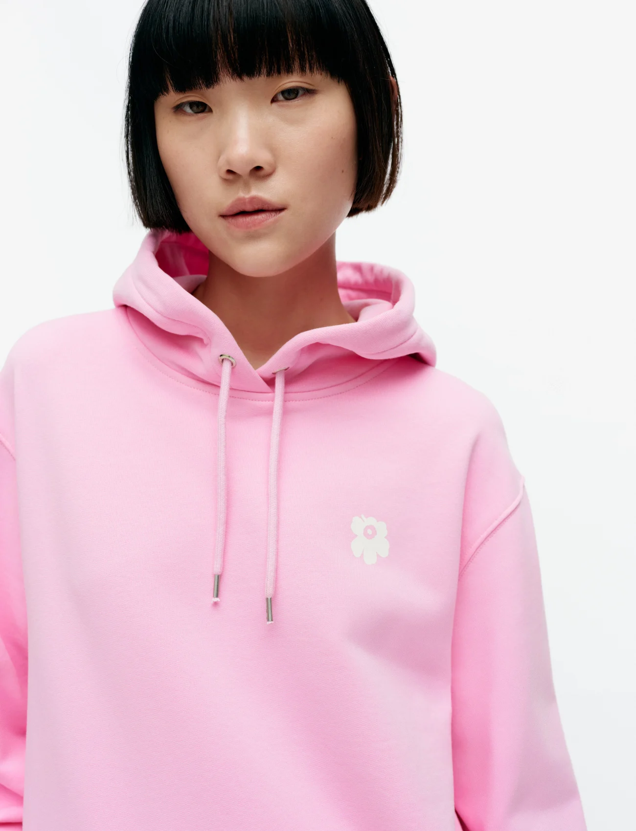 Marimekko - LONA UNIKKO PLACEMENT - sweatshirts & hoodies - light pink, off-white - 0