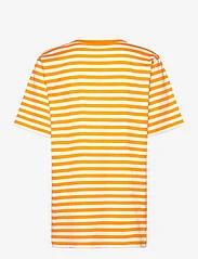 Marimekko - TASARAITA SS - t-shirts - orange, off-white - 2