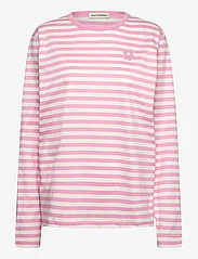 Marimekko - TASARAITA RELAXED LS - pitkähihaiset t-paidat - light pink, off-white - 1