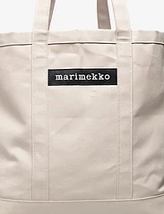 Marimekko - PERUSKASSI SOLID - tote bags - beige - 3