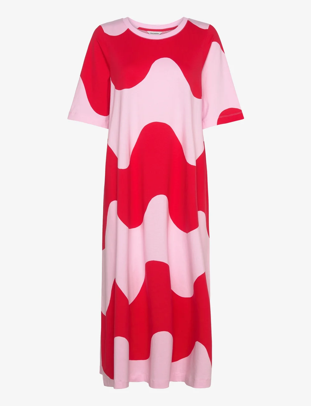 Marimekko - LOKAALI LOKKI - sukienki koszulowe - red, light pink - 1