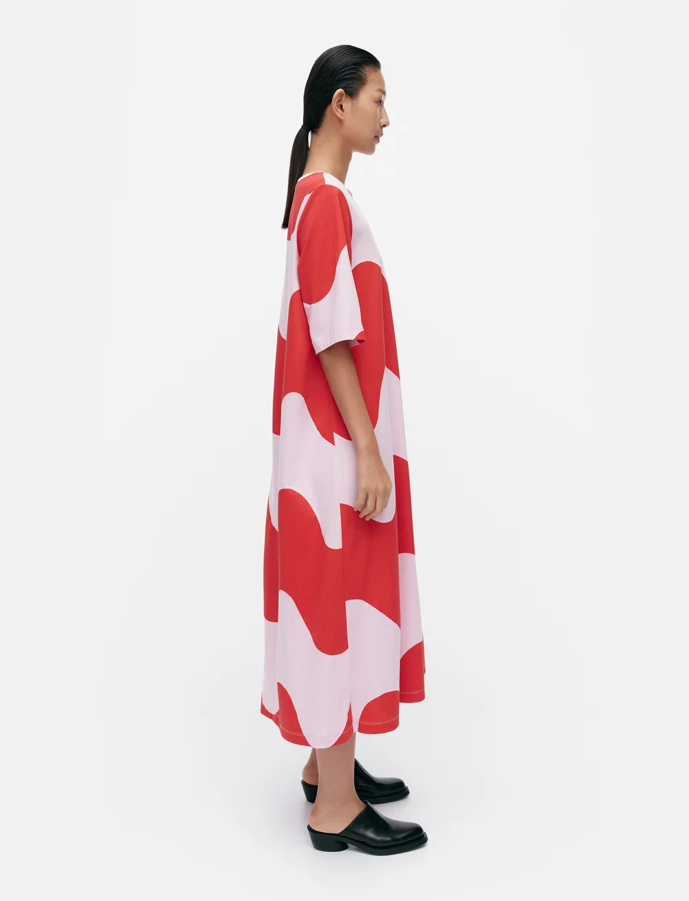Marimekko - LOKAALI LOKKI - sukienki koszulowe - red, light pink - 3