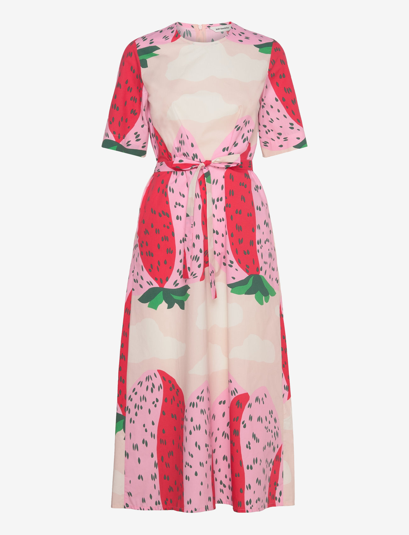 Marimekko - KOTELO MANSIKKAVUORET - peach, light pink, green - 0