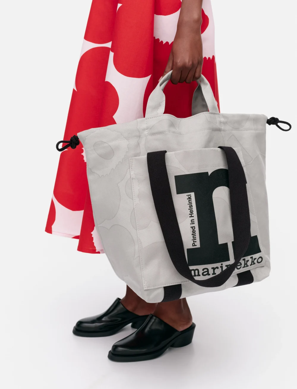 Marimekko Mono City Tote Unikko Sacs en Toile Boozt