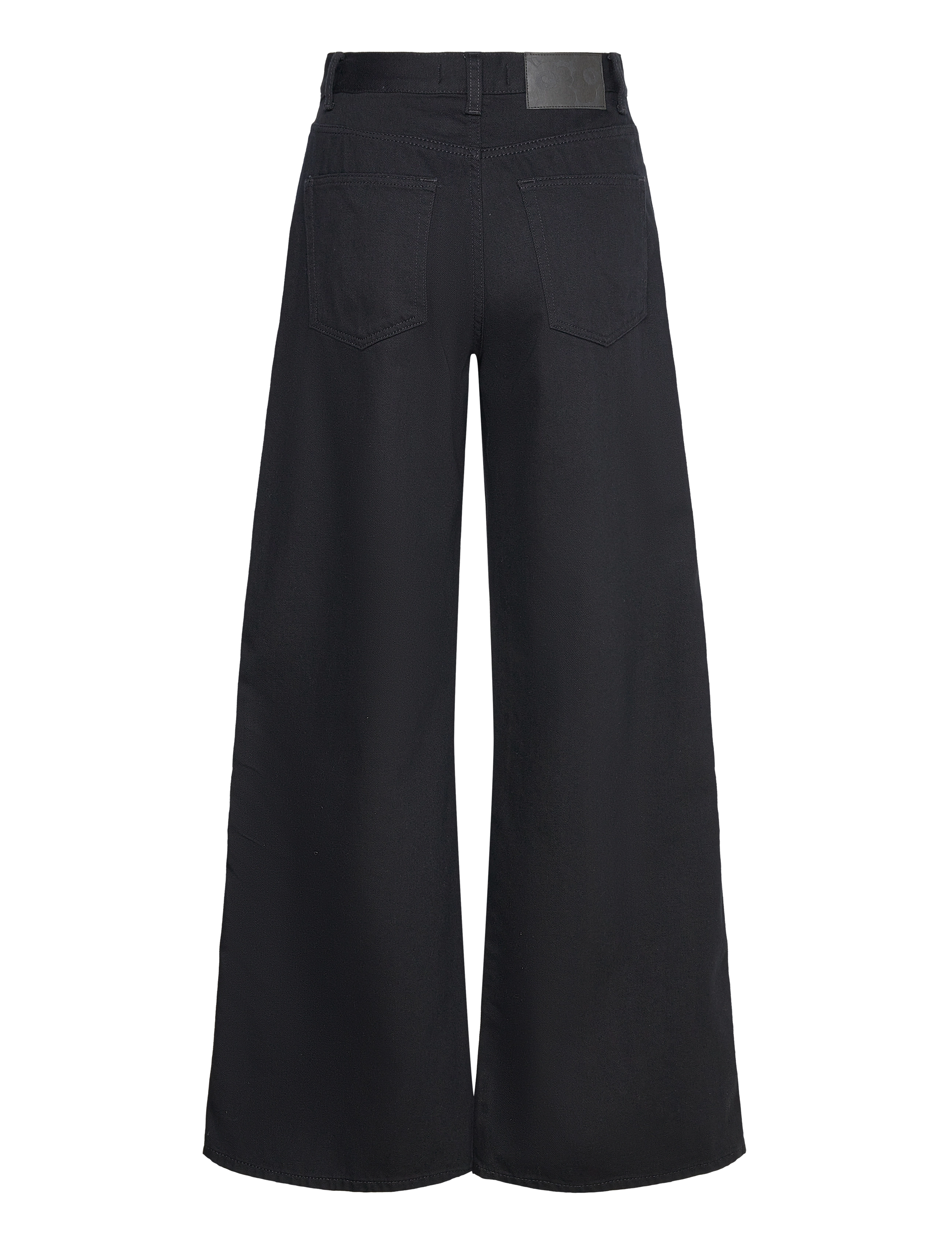 Marimekko - MARIDENIM WIDE - hosen mit weitem bein - black - 2