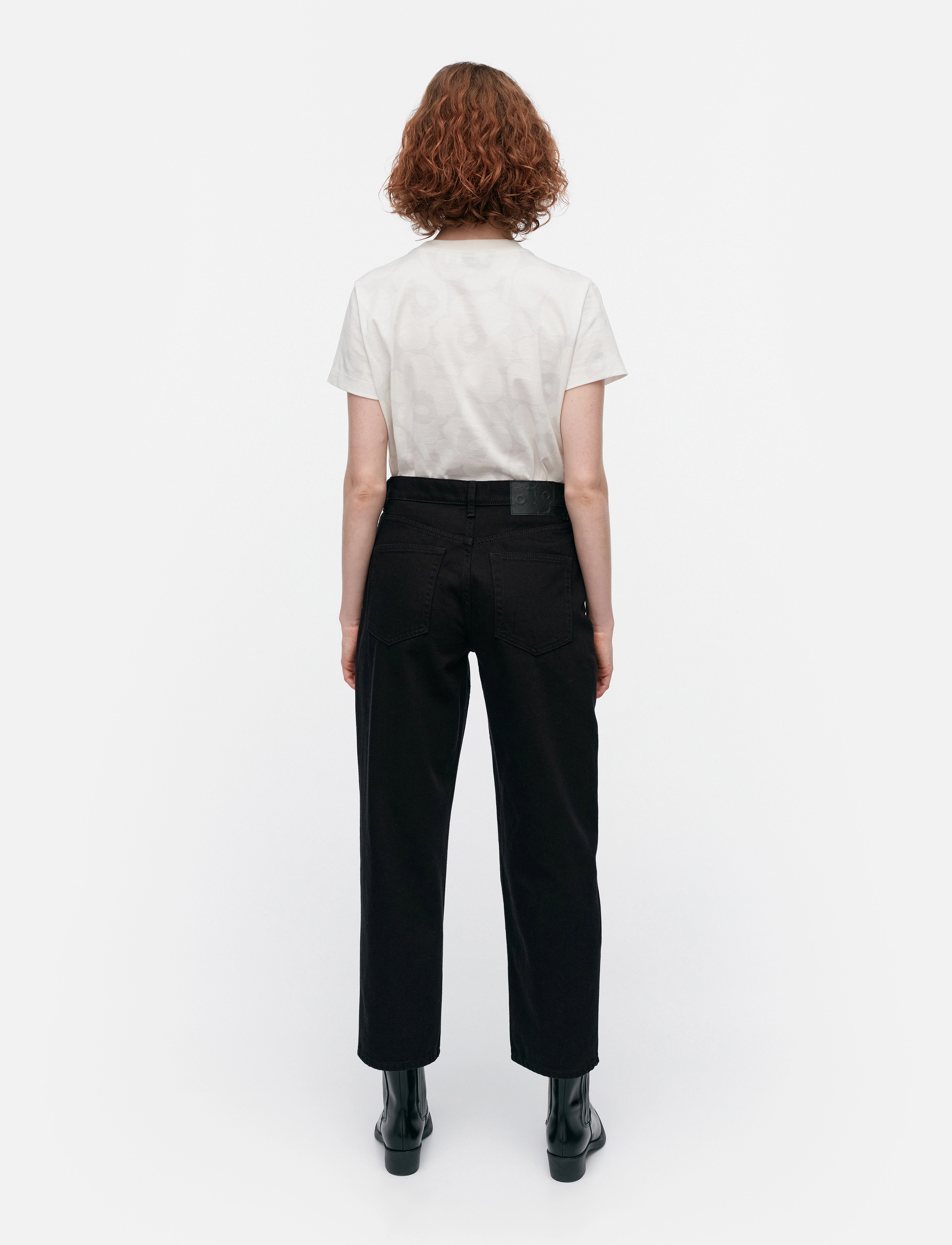 Marimekko - MARIDENIM BARREL - straight jeans - black - 3