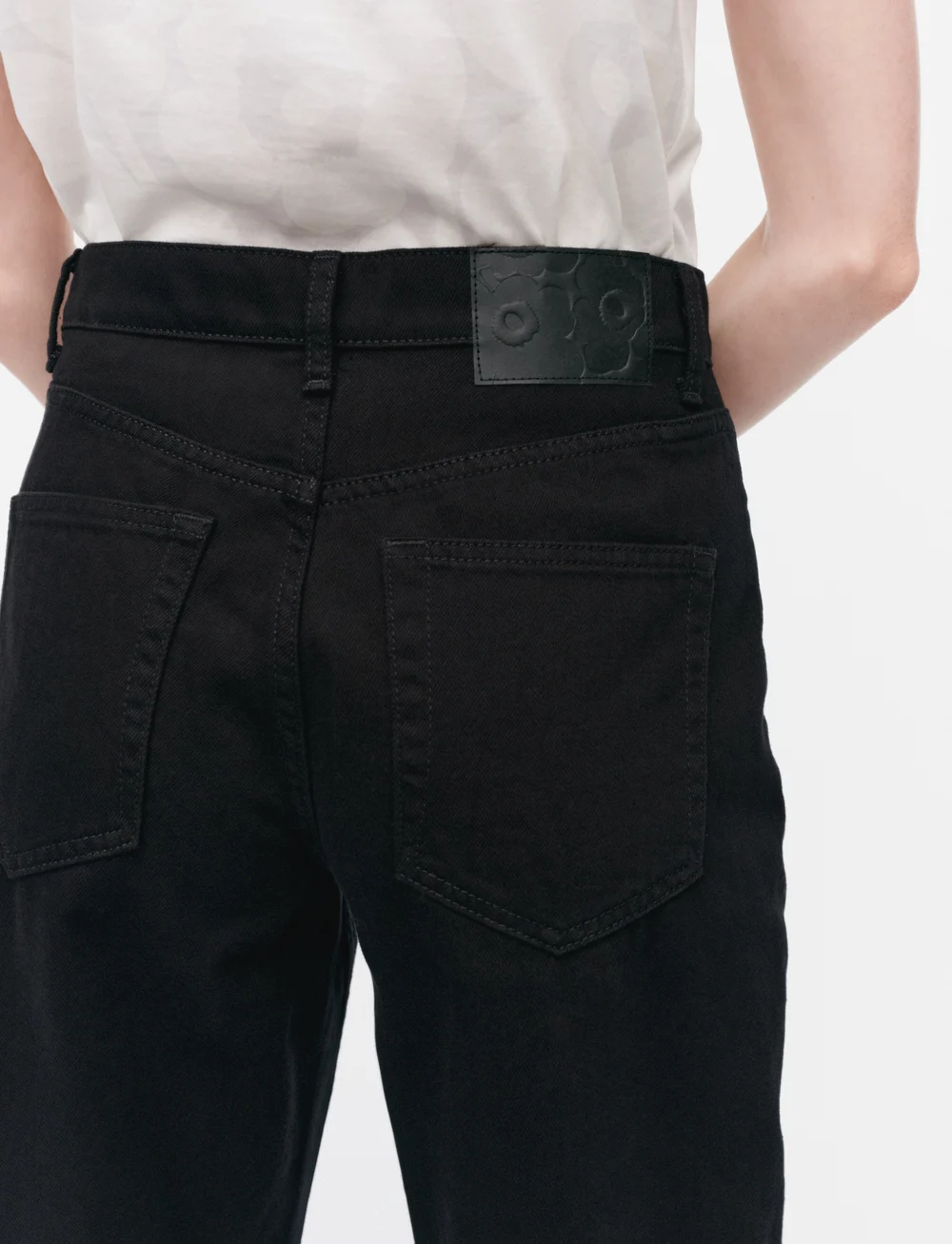 Marimekko - MARIDENIM BARREL - straight jeans - black - 4