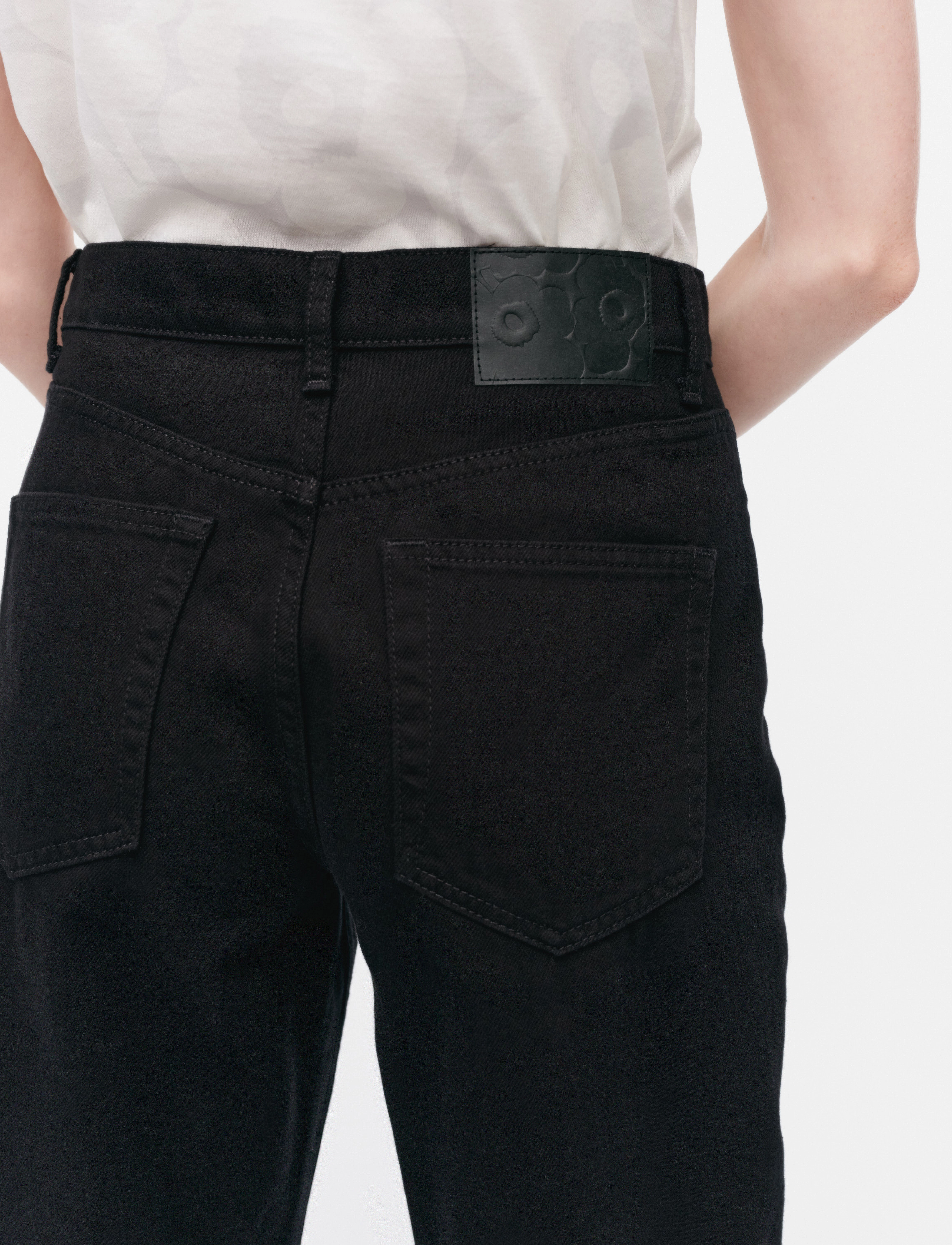 Marimekko - MARIDENIM BARREL - straight jeans - black - 4