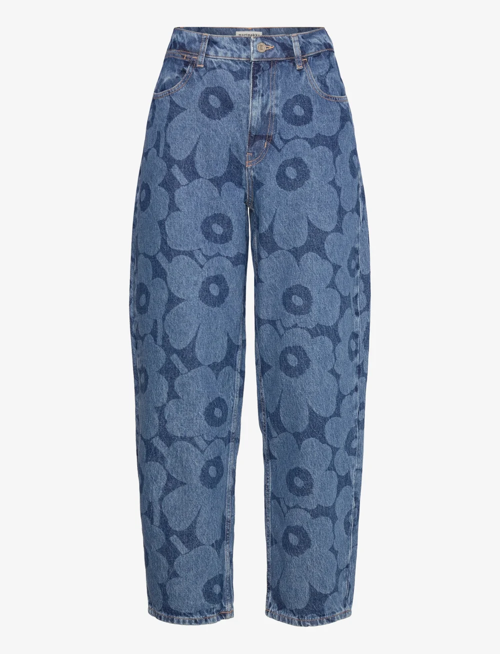 Marimekko - MARIDENIM BARREL UNIKKO - barrel jeans - mid indigo - 1