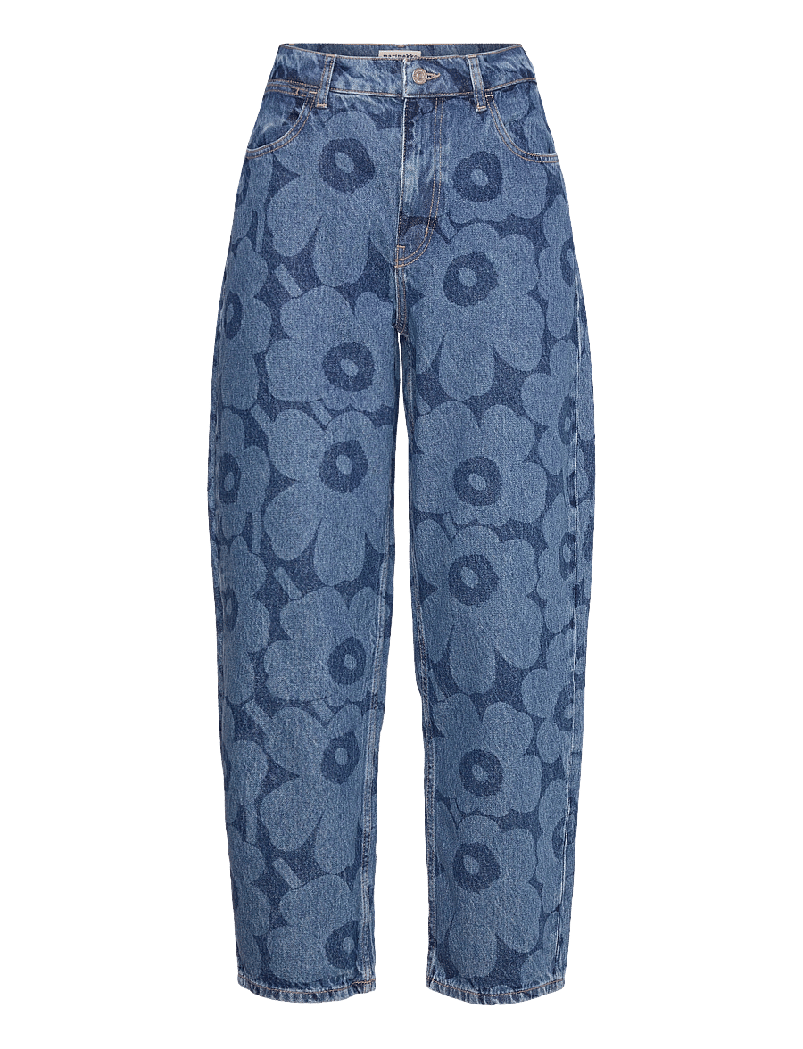 Marimekko - MARIDENIM BARREL UNIKKO - barrel jeans - mid indigo - 1
