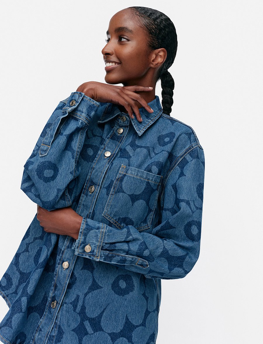 Marimekko - MARIDENIM VAIHE UNIKKO - teksasärgid - indigo - 0