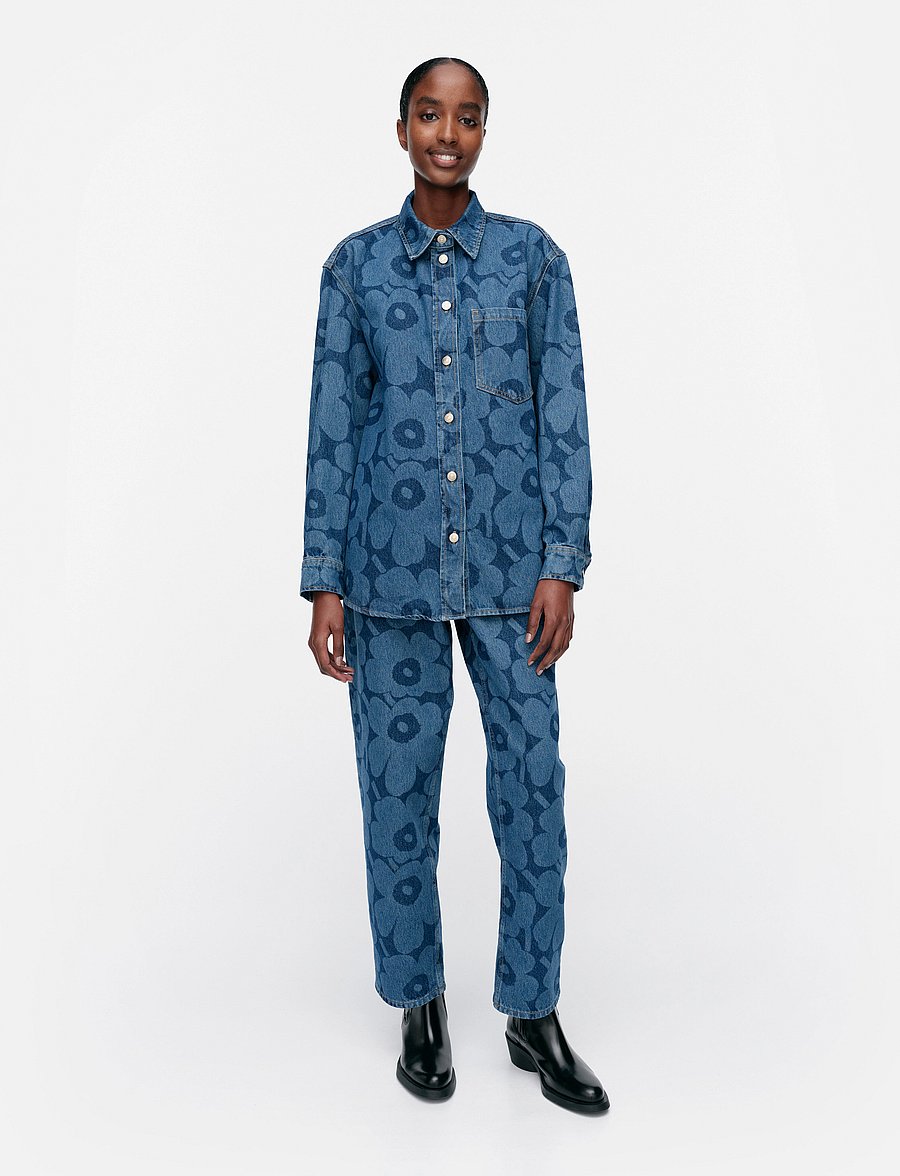 Marimekko - MARIDENIM VAIHE UNIKKO - teksasärgid - indigo - 4