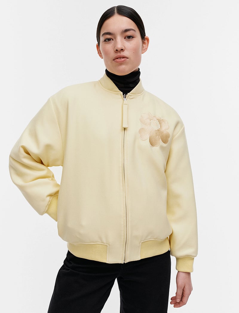 Marimekko - MONUMENTTI SOLID - bomber jackets - light yellow - 3