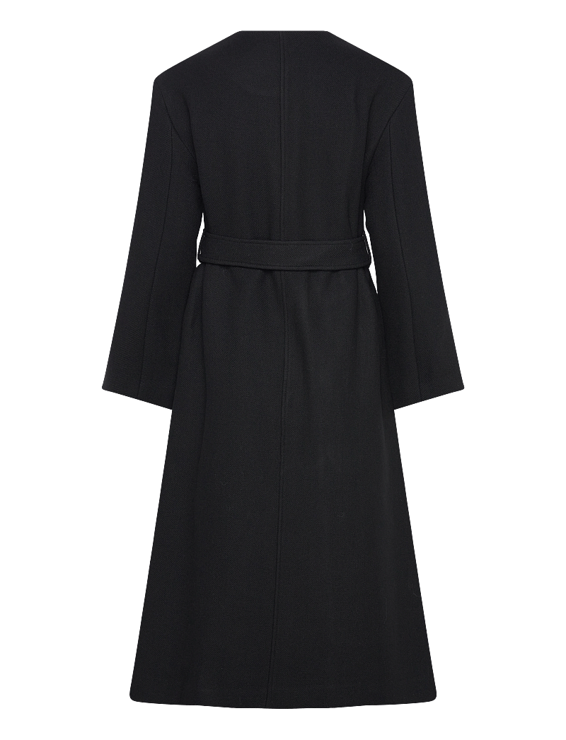 Marimekko - FORMAALI SOLID - villased mantlid - black - 2