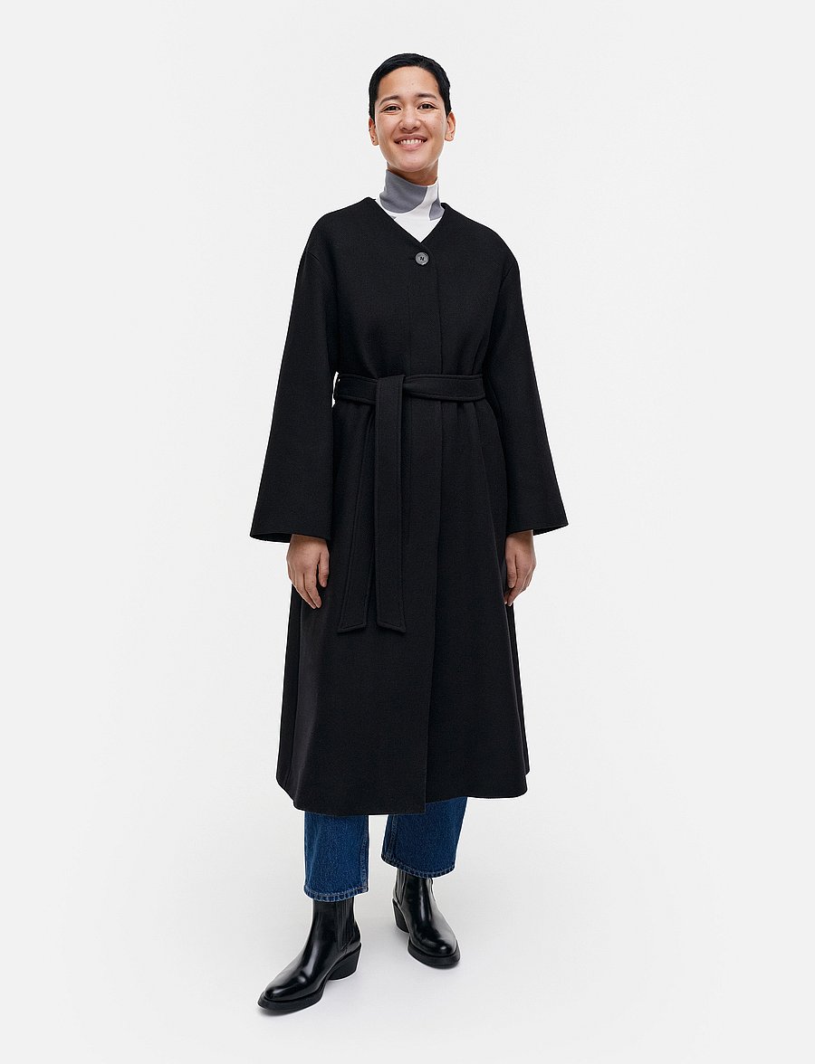 Marimekko - FORMAALI SOLID - talvejoped - black - 0