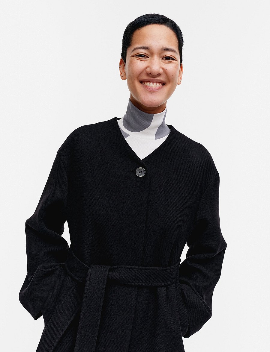 Marimekko - FORMAALI SOLID - talvejoped - black - 4