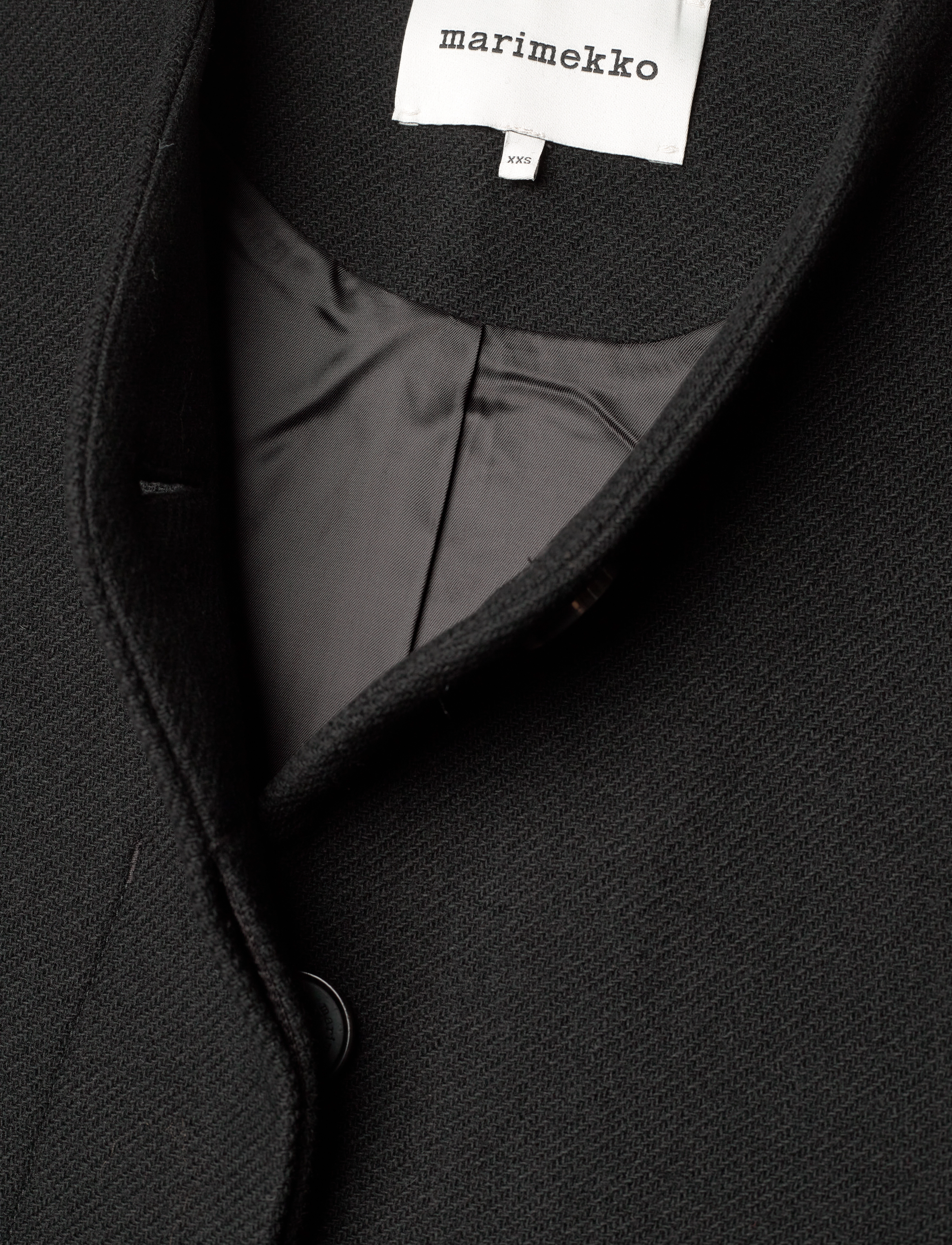 Marimekko - FORMAALI SOLID - wollmäntel - black - 3