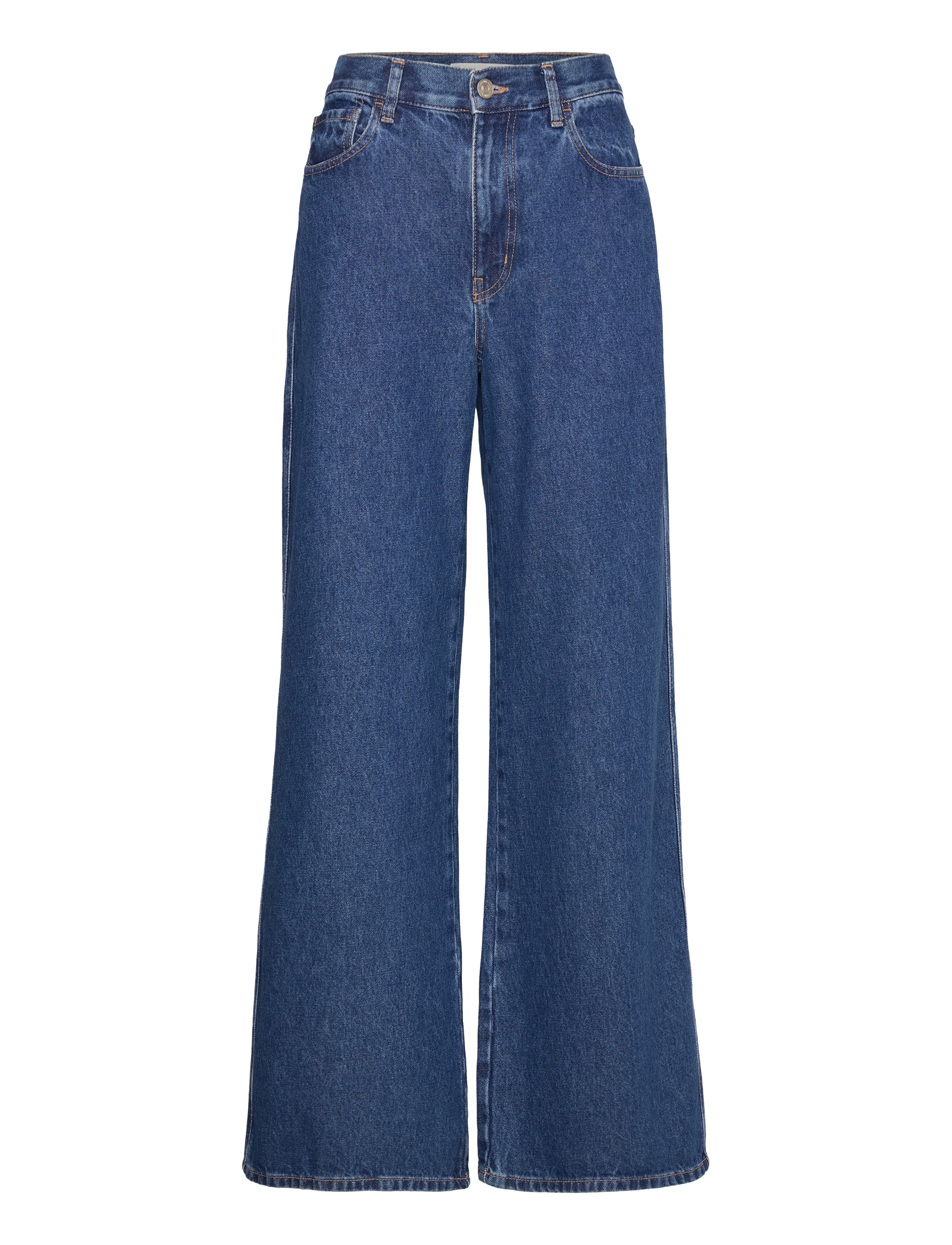 Marimekko - MARIDENIM WIDE - hosen mit weitem bein - mid indigo - 1