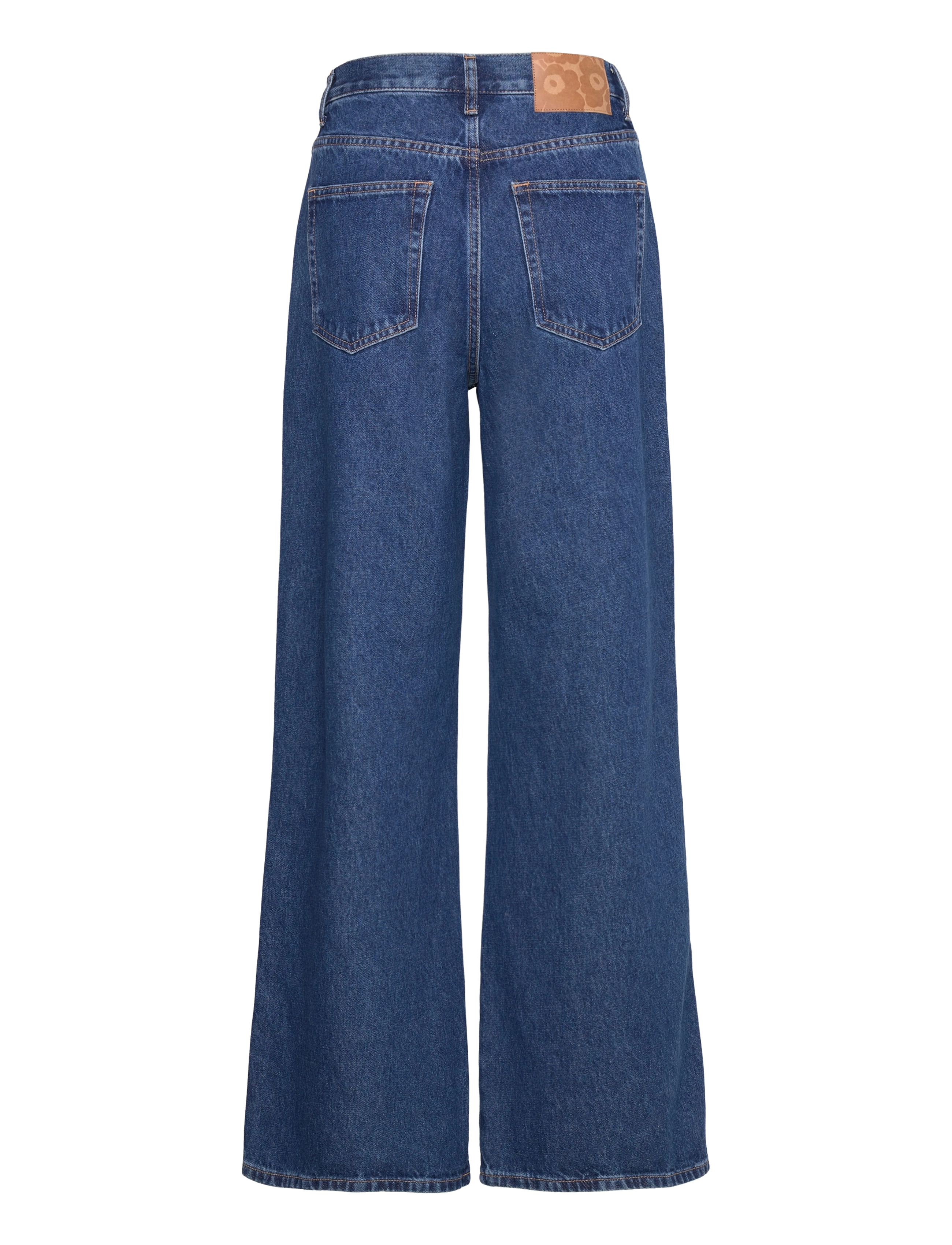 Marimekko - MARIDENIM WIDE - hosen mit weitem bein - mid indigo - 2