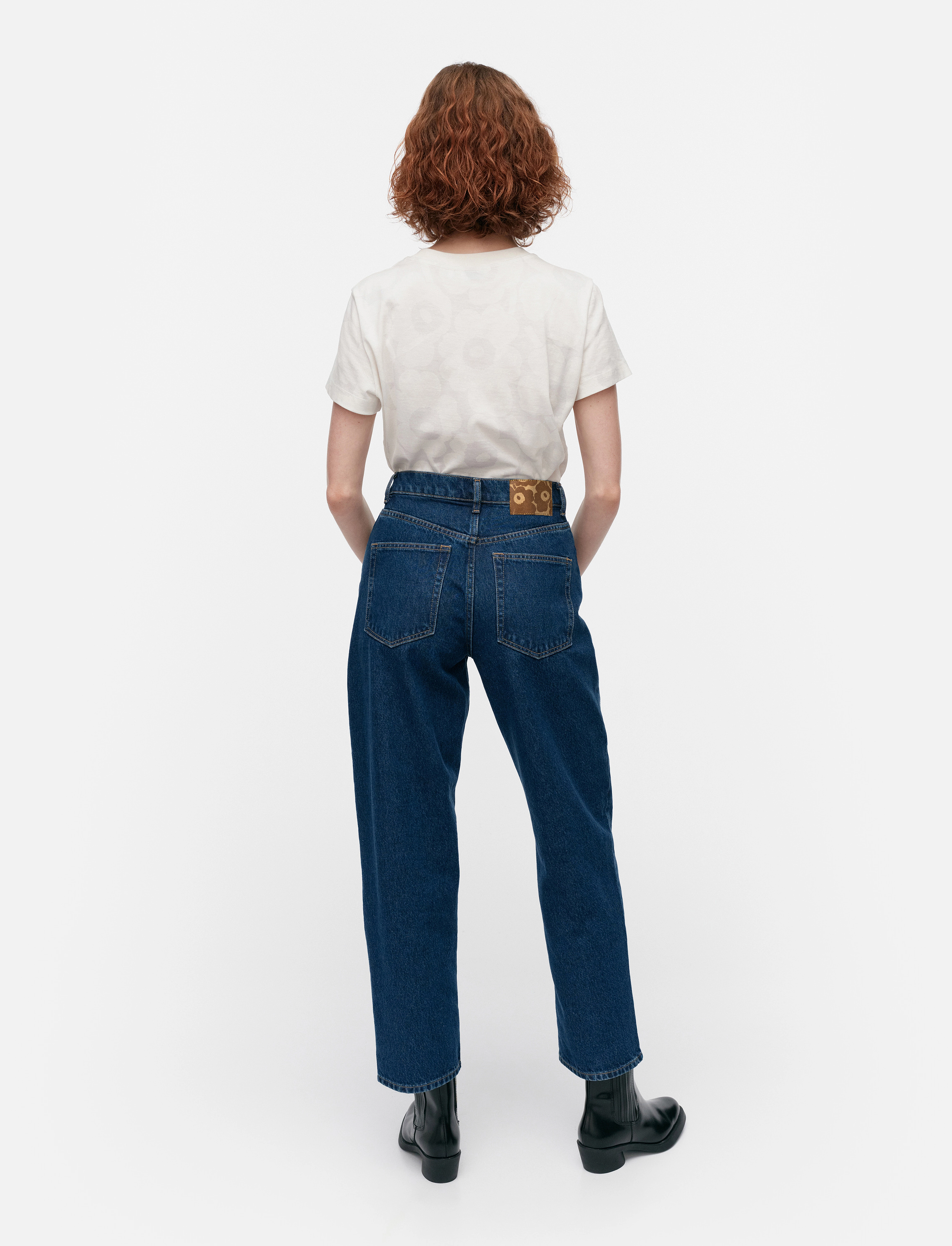 Marimekko - MARIDENIM BARREL - barrel džinsi - mid indigo - 3