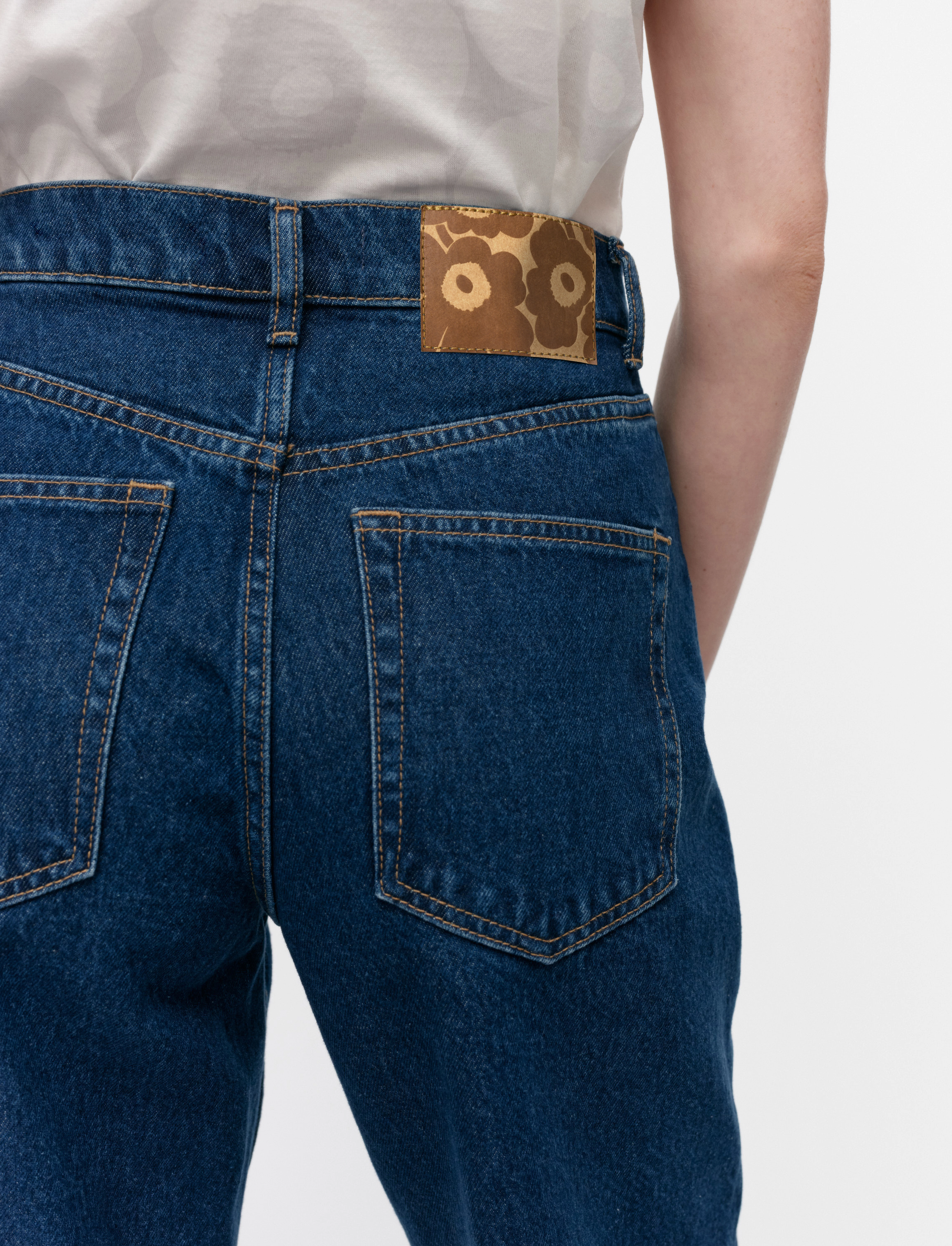 Marimekko - MARIDENIM BARREL - barrel džinsi - mid indigo - 4
