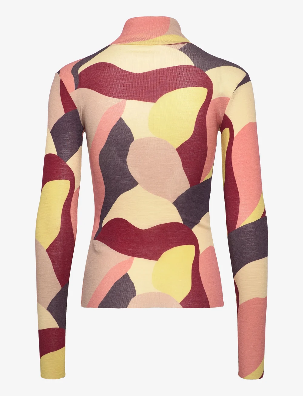 Marimekko - VEDUTA KAMELIA - long-sleeved tops - winered, yellow, peach - 2