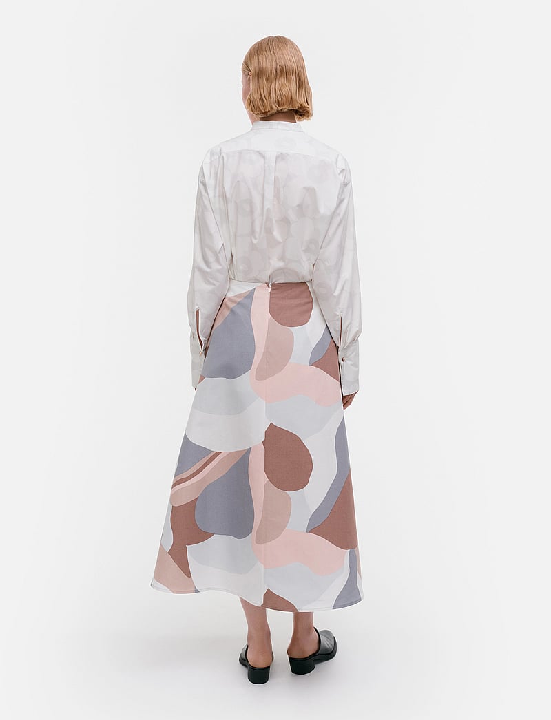 Marimekko - LAITA KAMELIA - maxi röcke - light rose, brown, grey - 5