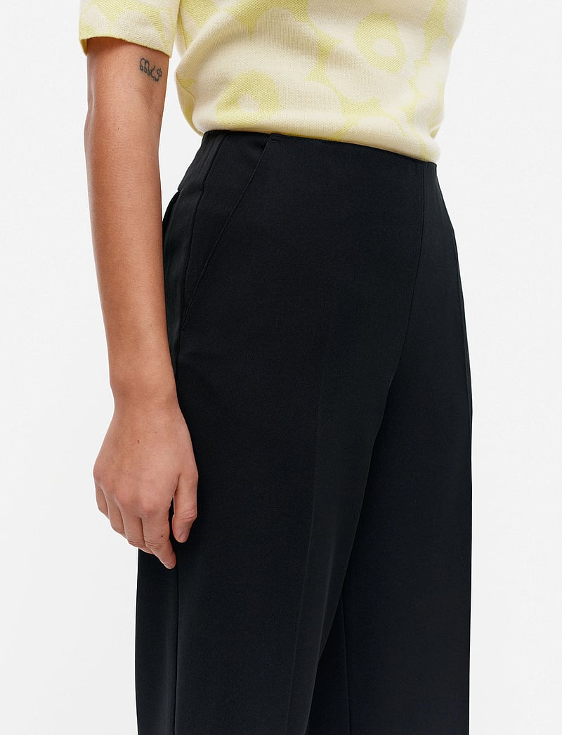 Marimekko - KAARET SOLID - pidulikud püksid - black - 4