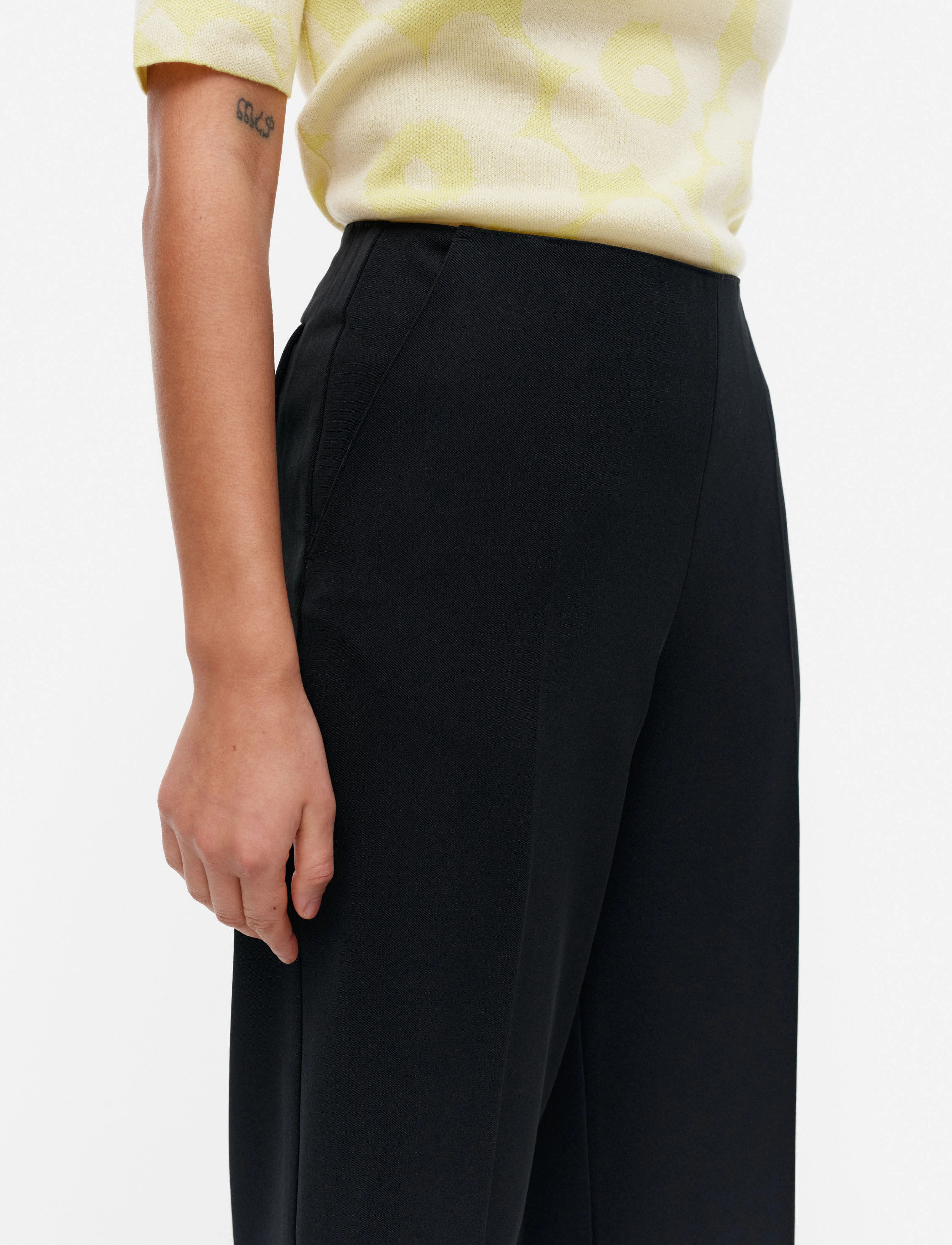Marimekko - KAARET SOLID - dressbukser - black - 5