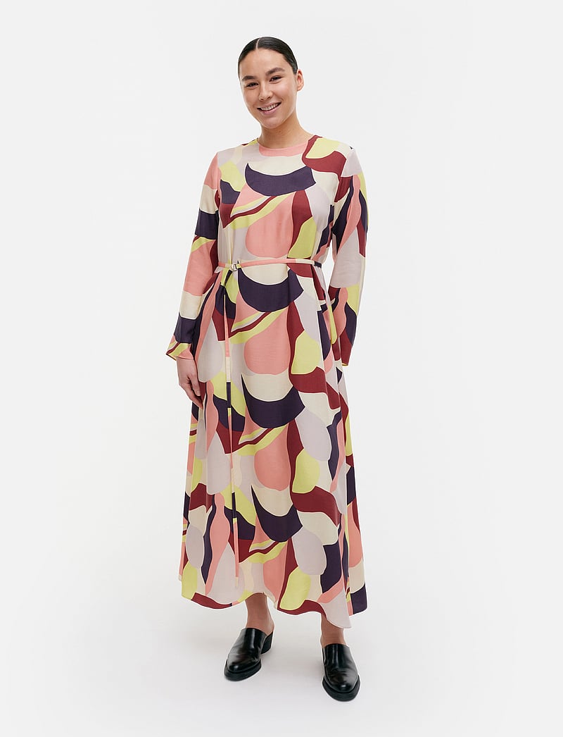 Marimekko - KAVERUS KAMELIA - maxikleider - red, grey, lt.pink, lt.yellow - 0