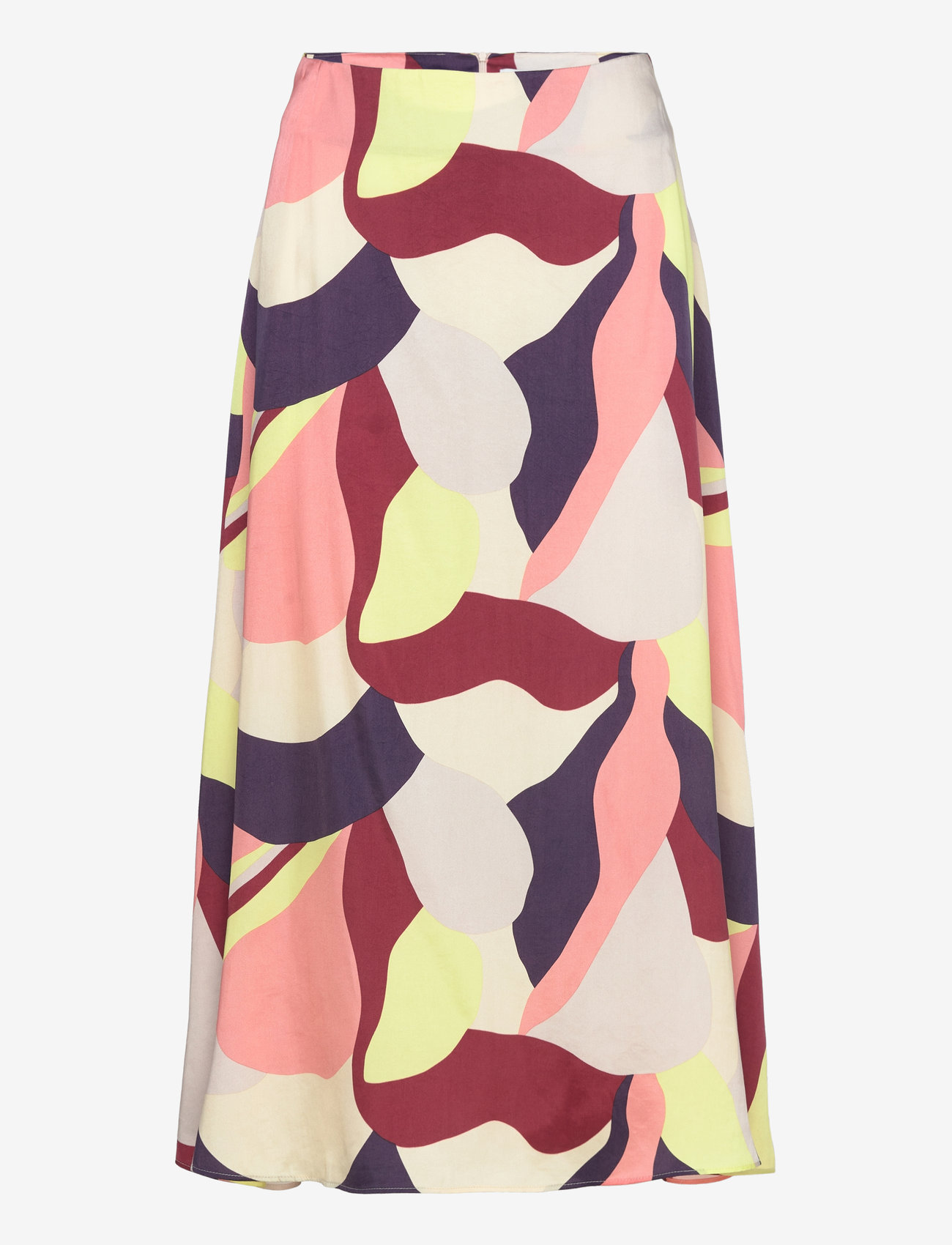 Marimekko - KREPPI KAMELIA - midi skirts - red, grey, lt.pink, lt.yellow - 0