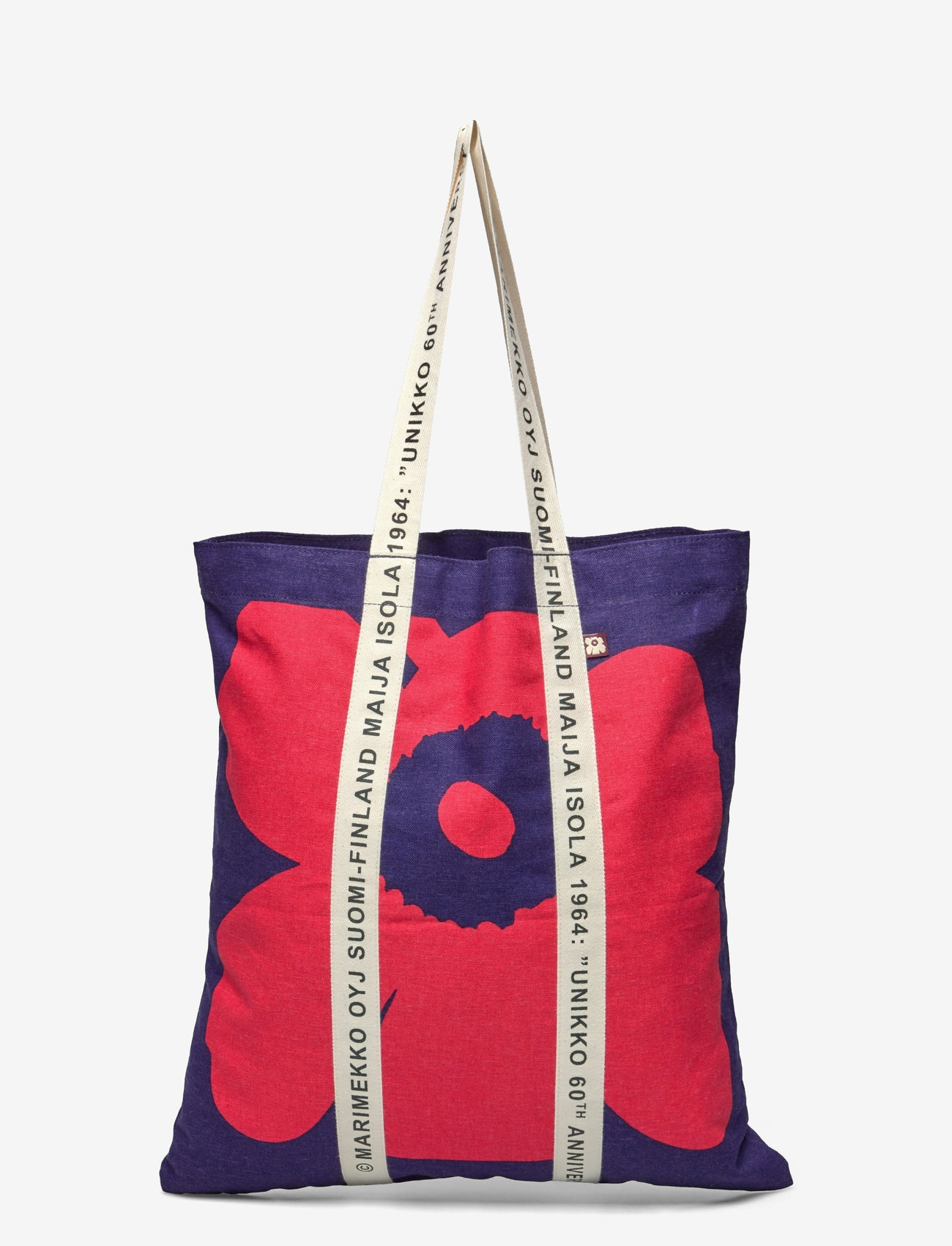 Marimekko - CARRIER MIDI UNIKKO - tote bags - red, dark blue - 1