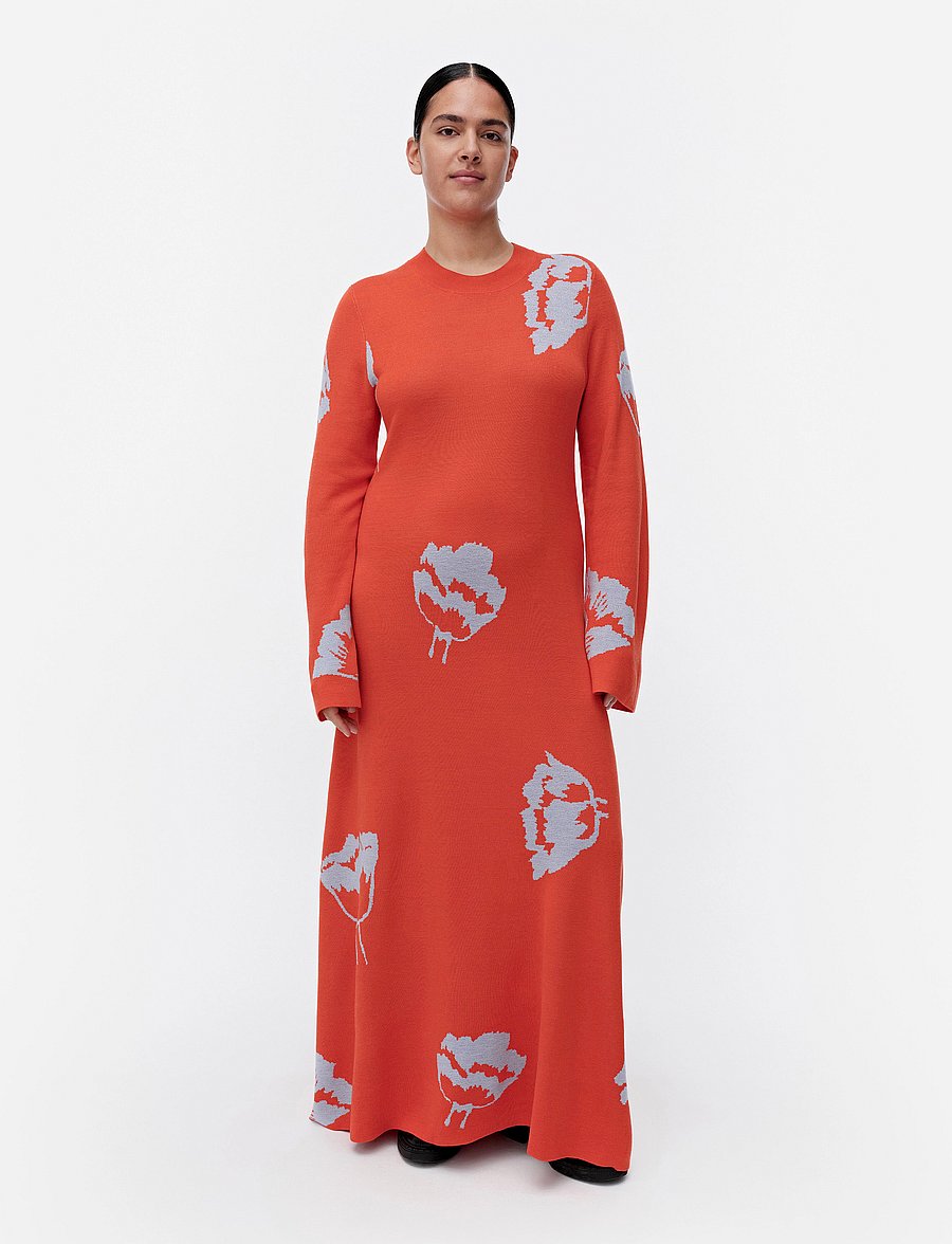 Marimekko - LEIKKUU MYSKI - strikkjoler - bright red, light blue - 0