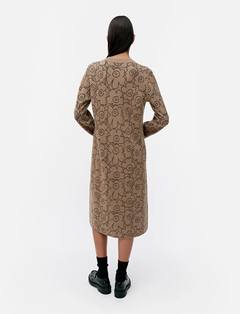 25SS■marimekko■Ennallaan Piirto Unikko ウールニットドレス Marimekko Ennallaan Piirto Unikko (MAM093683) - Midi dresses