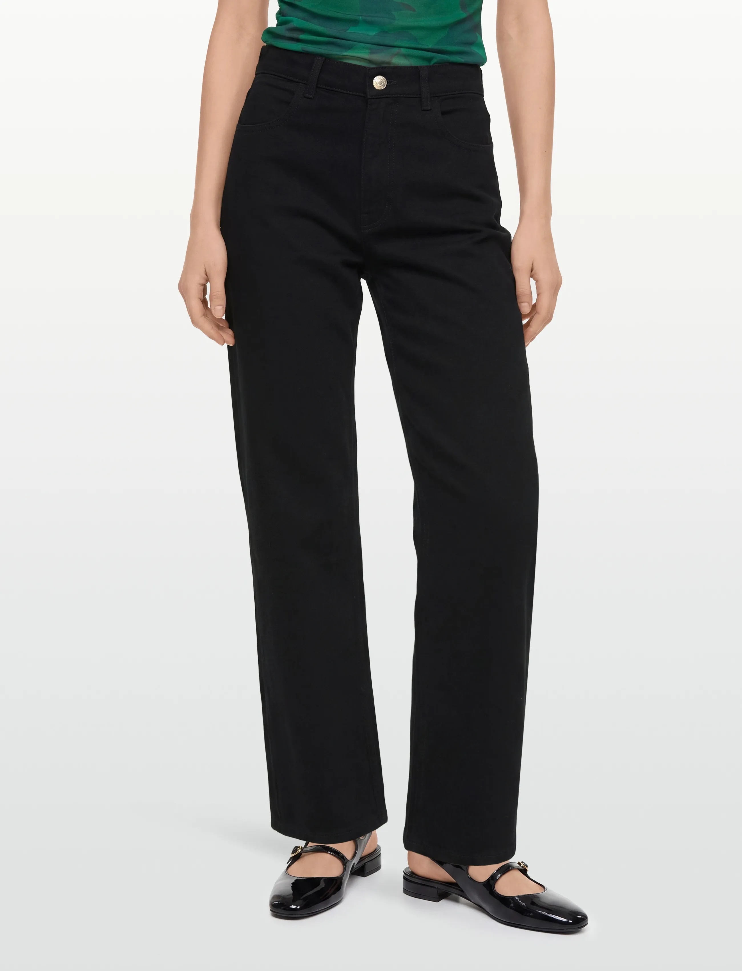 Marimekko - MARIDENIM BARREL L - straight jeans - black - 3