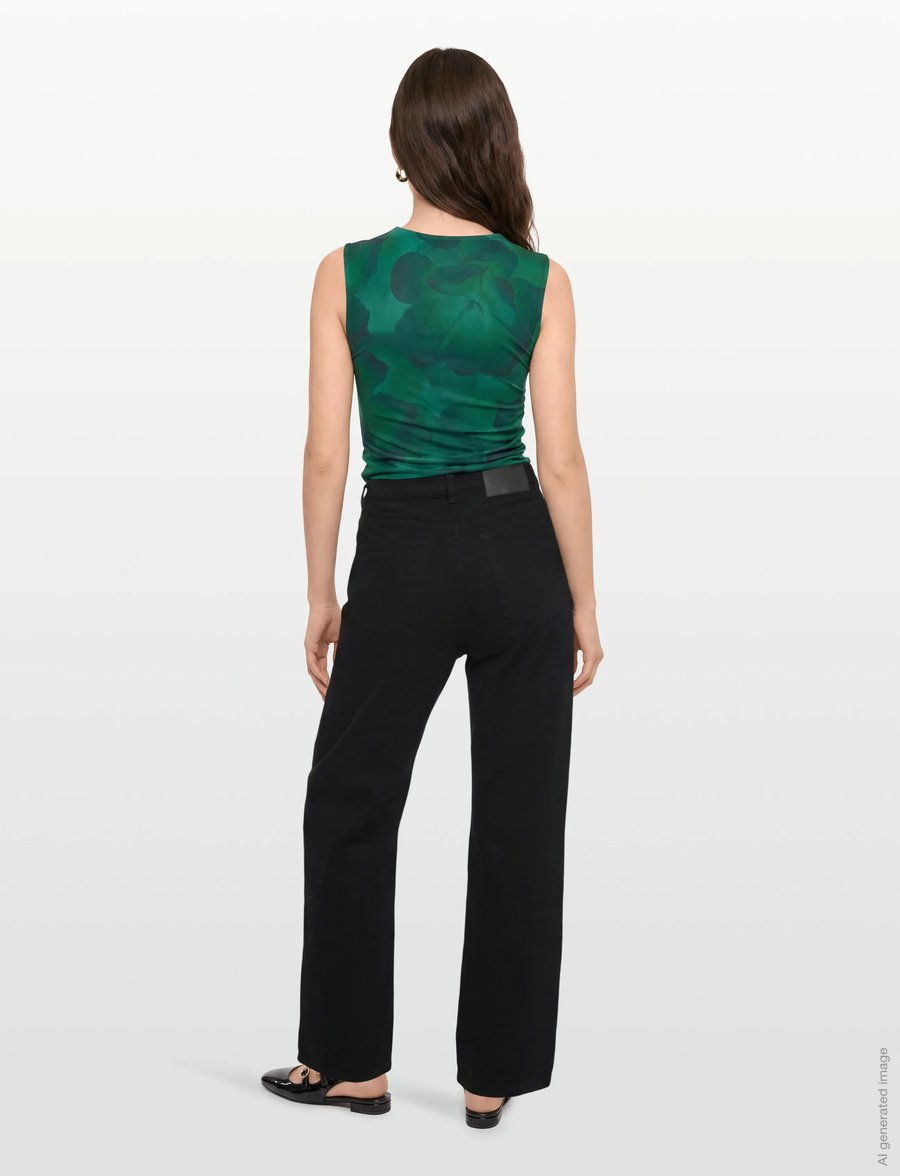 Marimekko - MARIDENIM BARREL L - straight jeans - black - 4