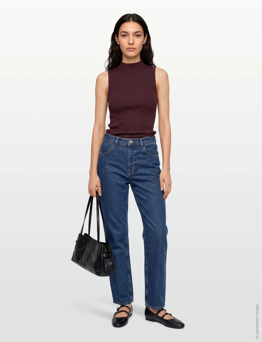 Marimekko - MARIDENIM BARREL L - straight jeans - mid indigo - 0