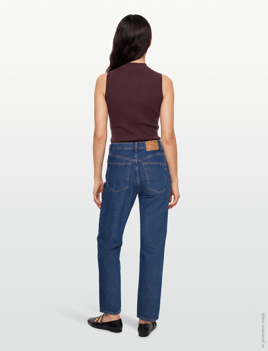 Marimekko - MARIDENIM BARREL L - straight jeans - mid indigo - 4
