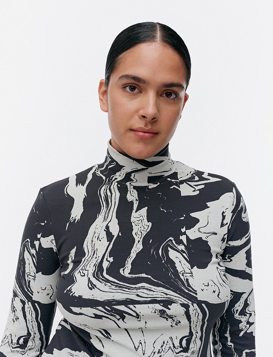 Marimekko - JÄKÄLÄ MARRAS - långärmade toppar - off white, black - 4