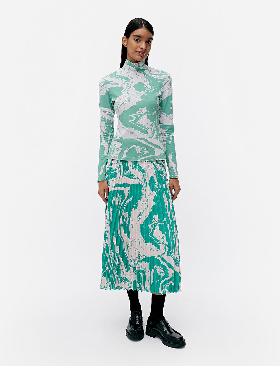 Marimekko - JÄKÄLÄ MARRAS - langärmlige tops - rose, mint green - 0