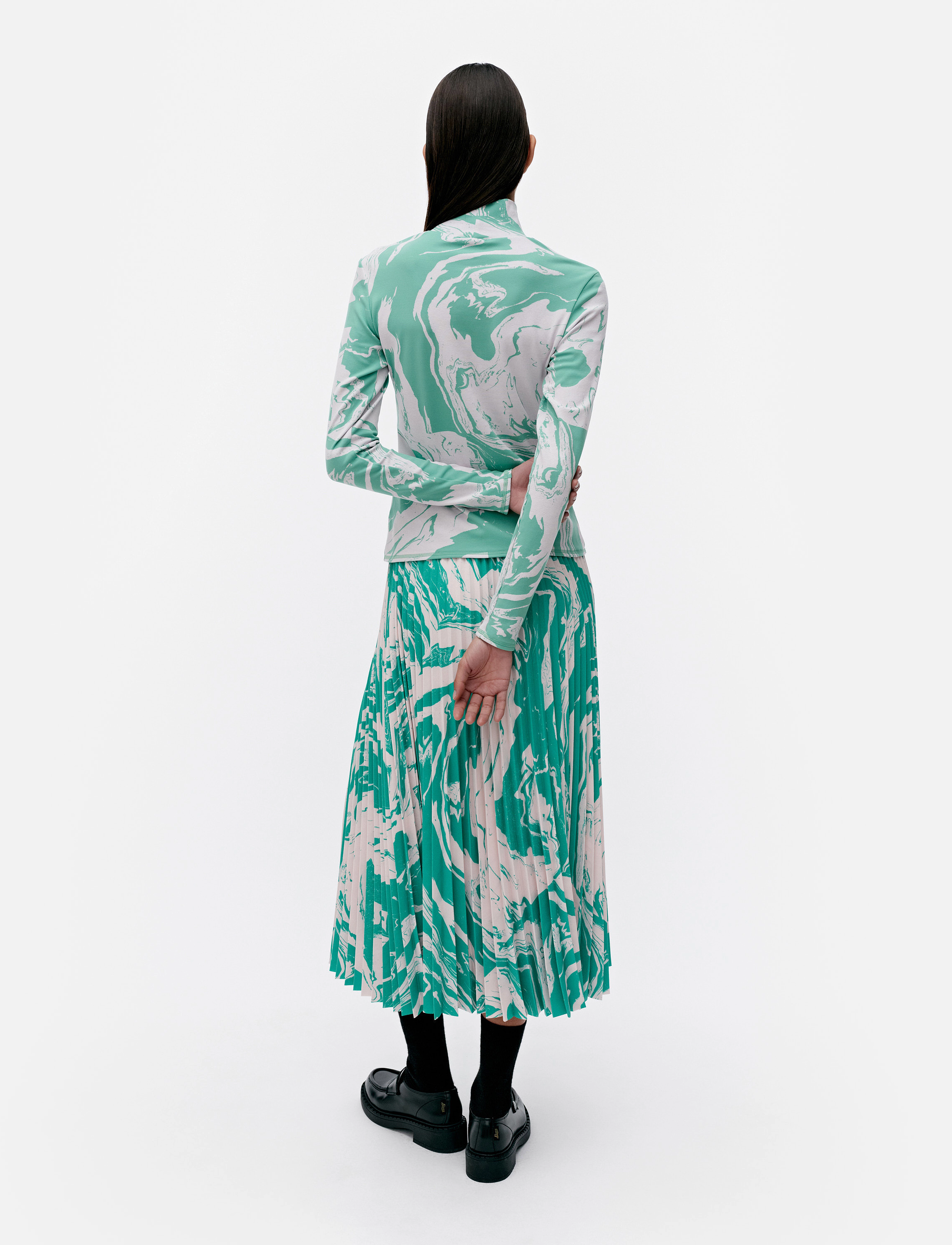 Marimekko - JÄKÄLÄ MARRAS - langärmlige tops - rose, mint green - 3