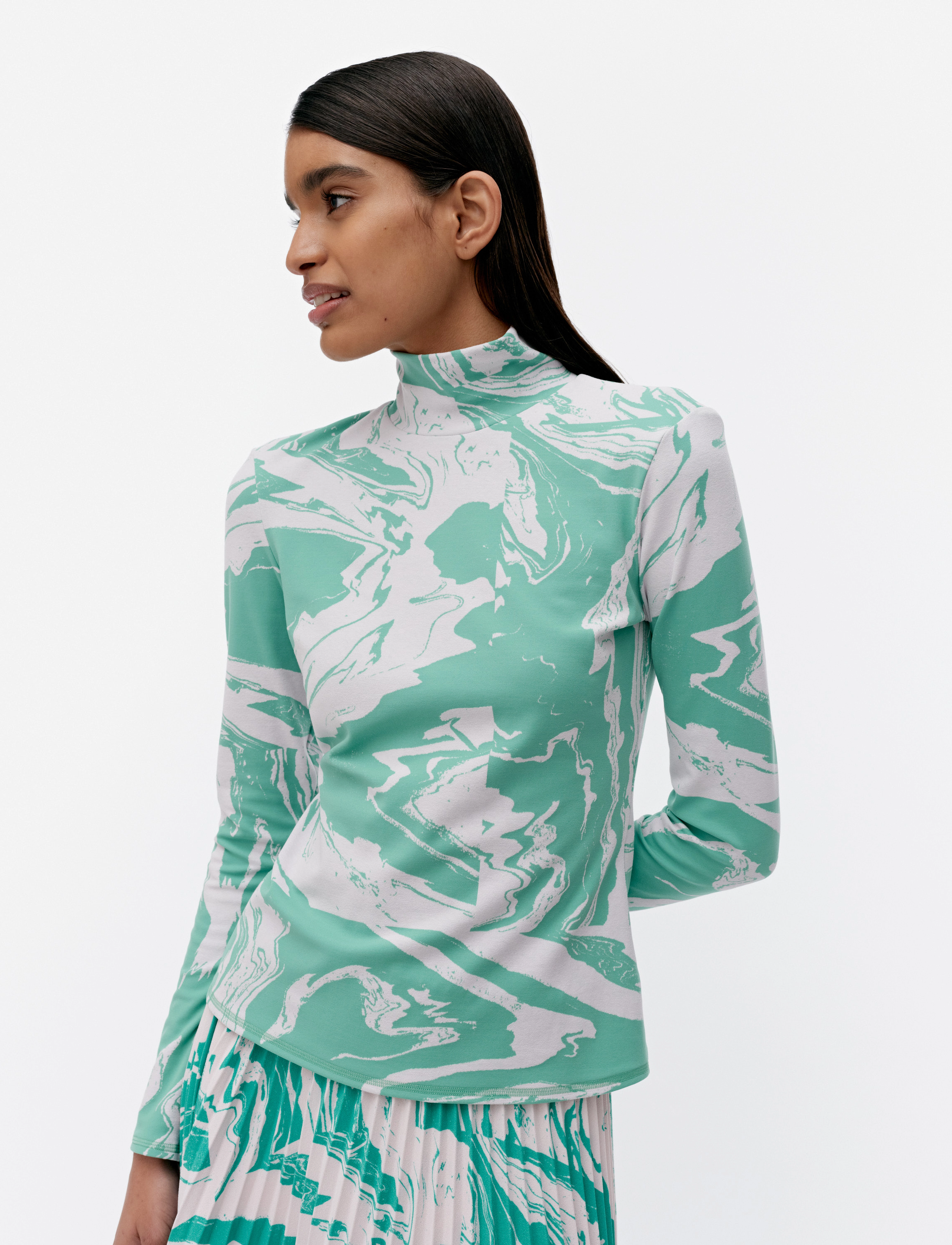Marimekko - JÄKÄLÄ MARRAS - langärmlige tops - rose, mint green - 4