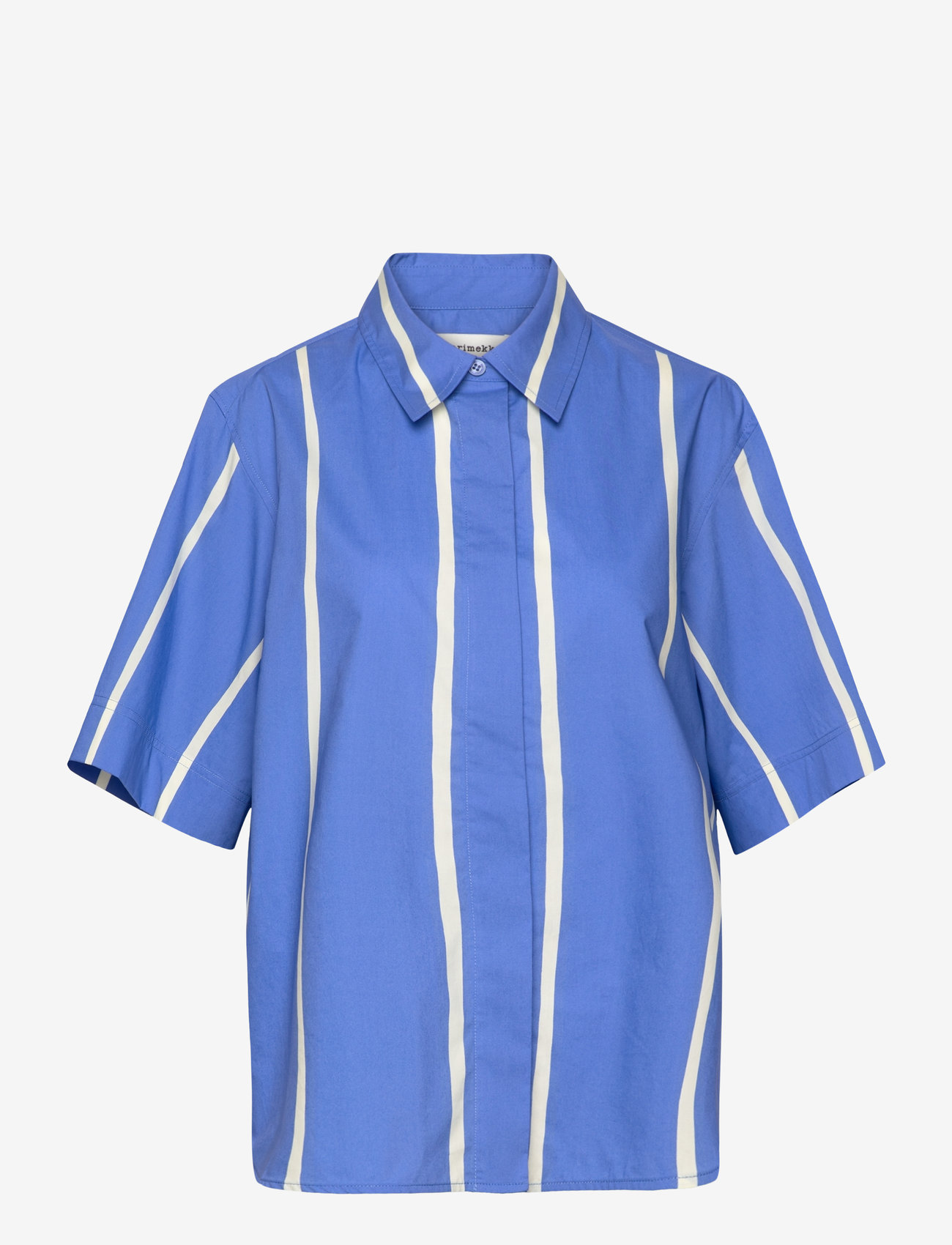 Marimekko - SINERTÄVÄ PUHVELI - lühikeste varrukatega särgid - blue, light yellow - 1