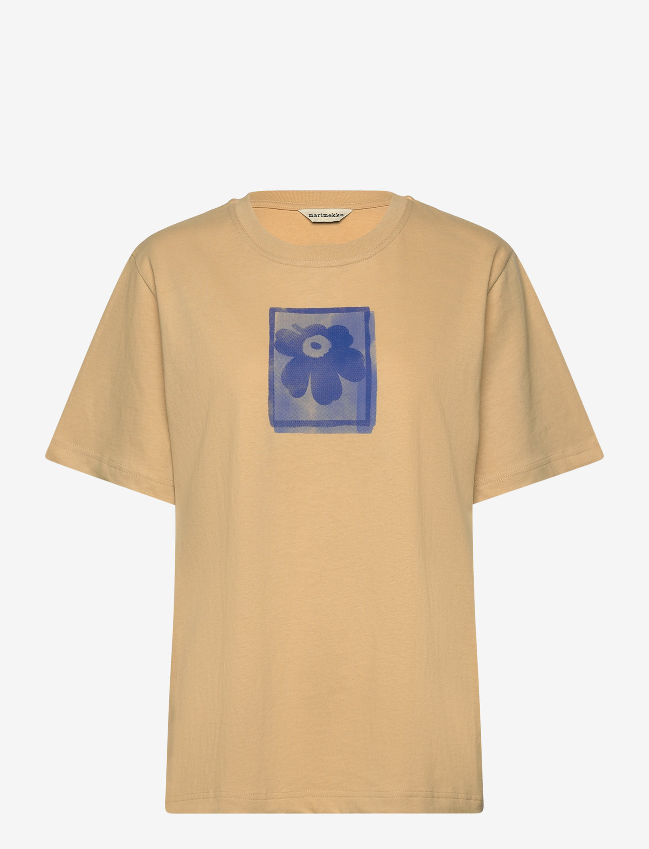 Marimekko - TREMOLO UNIKKO PLACEMENT - t-shirts - beige, dark blue - 1