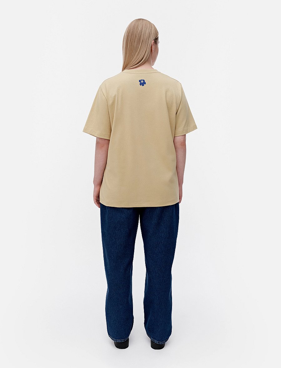 Marimekko - TREMOLO UNIKKO PLACEMENT - beige, dark blue - 3