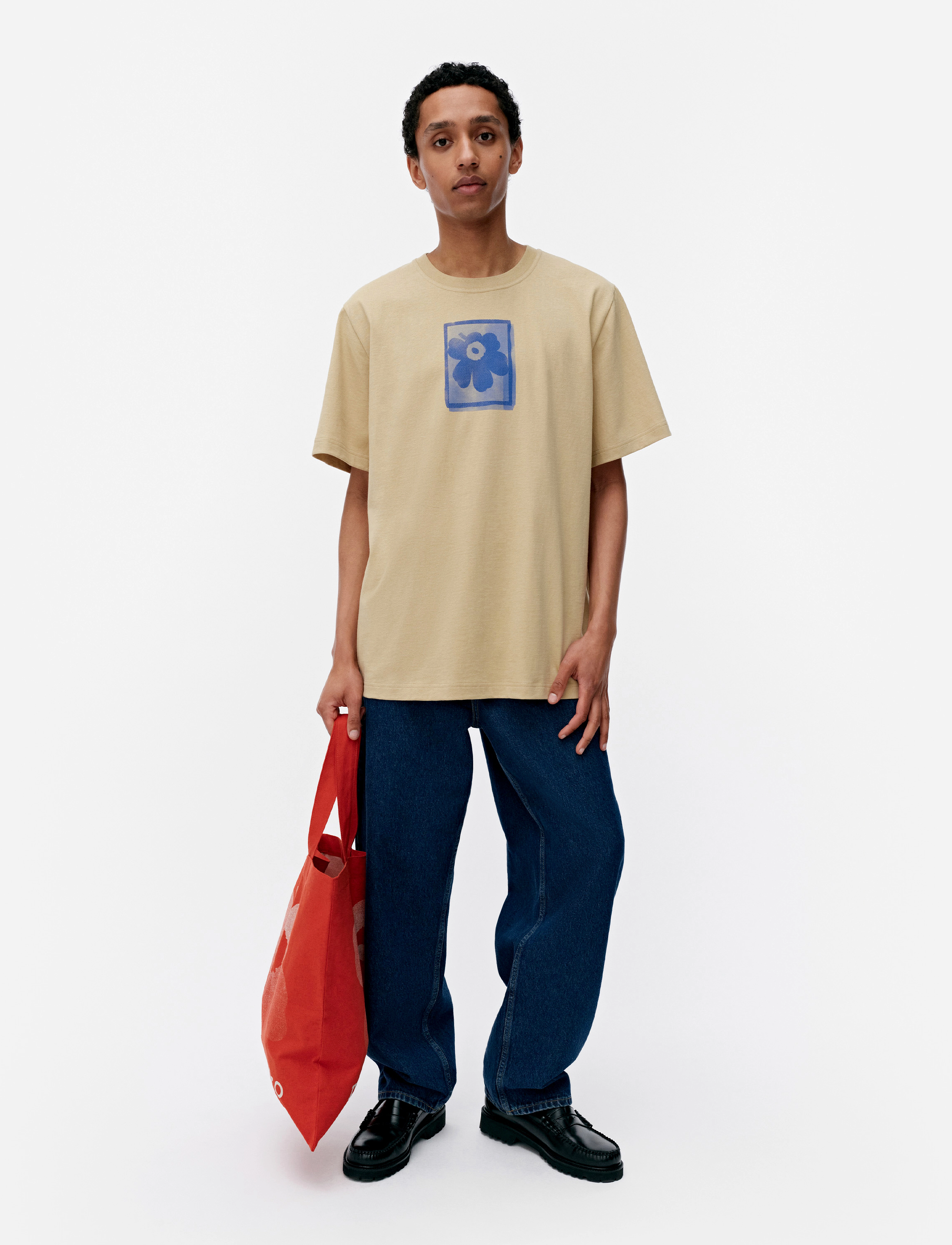 Marimekko - TREMOLO UNIKKO PLACEMENT - beige, dark blue - 4